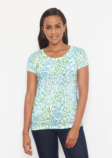 Greek Cat Green (7913) ~ Short Sleeve Scoop Shirt