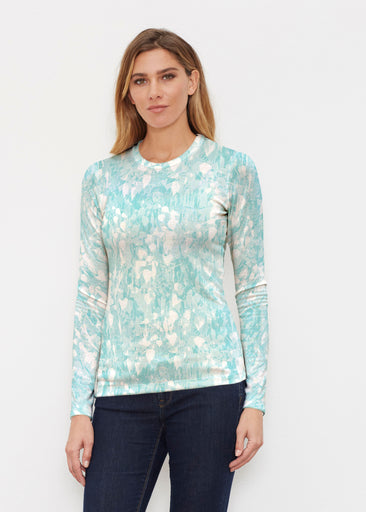 Shadow Aqua (7914) ~ Butterknit Long Sleeve Crew Top