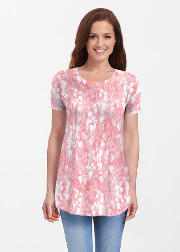 Shadow Coral (7915) ~ Short Sleeve Butterknit tunic