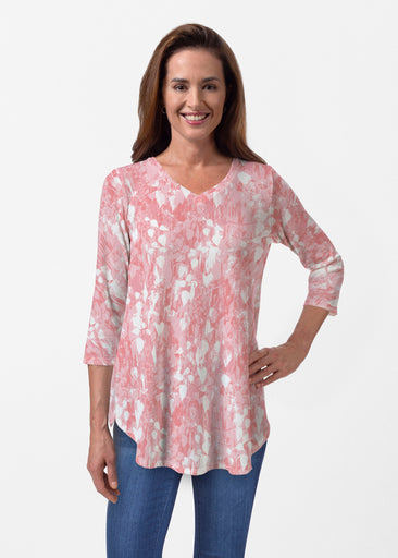 Shadow Coral (7915) ~ Butterknit V-neck Flowy Tunic