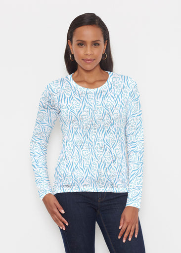 Wild Duo Aqua (7919) ~ Signature Long Sleeve Crew Shirt