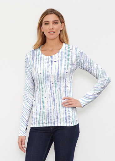 Pebble Dots (7922) ~ Thermal Long Sleeve Crew Shirt
