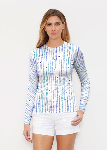 Pebble Dots (7922) ~ Long Sleeve Rash Guard