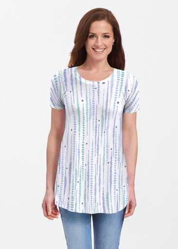 Pebble Dots (7922) ~ Short Sleeve Butterknit tunic