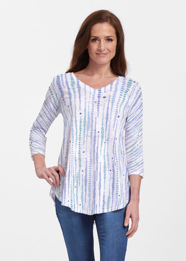 Pebble Dots (7922) ~ V-neck Flowy Tunic