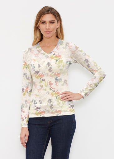 Painters Palette (7928) ~ Butterknit Long Sleeve V-Neck Top
