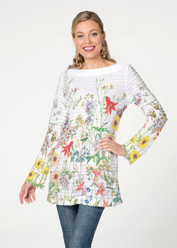 Prairie (7929) ~ Banded Boatneck Tunic