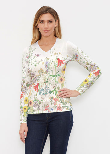 Prairie (7929) ~ Butterknit Long Sleeve V-Neck Top