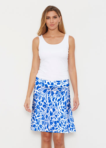 Ditsy Royal (7930) ~ Silky Brenda Skirt 21 inch