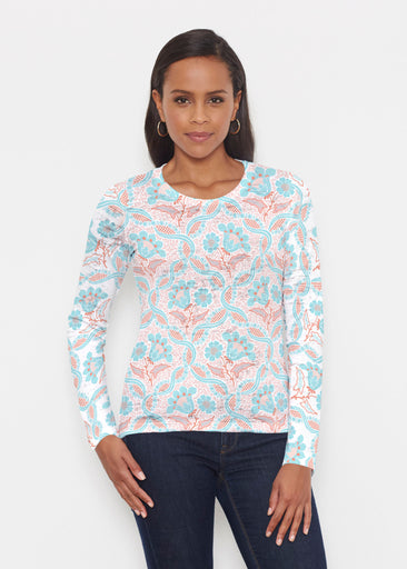 Braided Flower (7932) ~ Signature Long Sleeve Crew Shirt