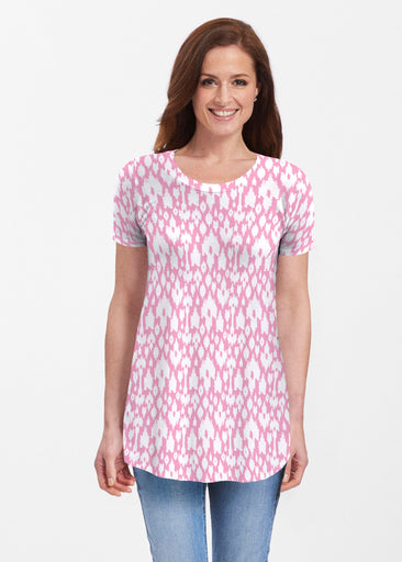 Cosmo Ikat (7933) ~ Short Sleeve Butterknit tunic