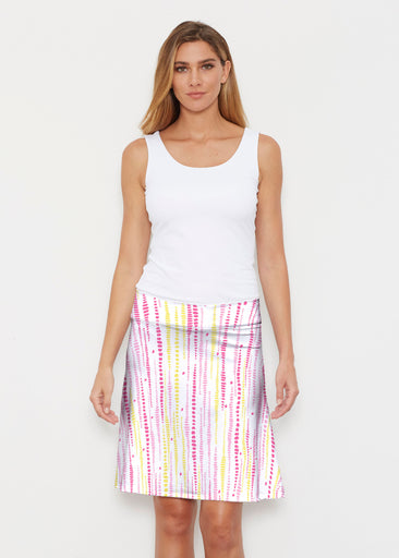 Pebble Dots Pink (7938) ~ Silky Brenda Skirt 21 inch
