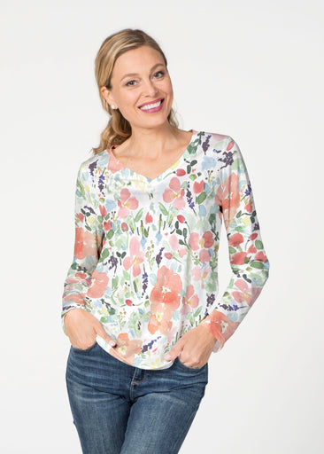 Summer Dreams (7939) ~ French Terry V-neck Top