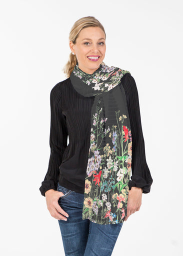 Prairie Black (7971) ~ Banded Scarf