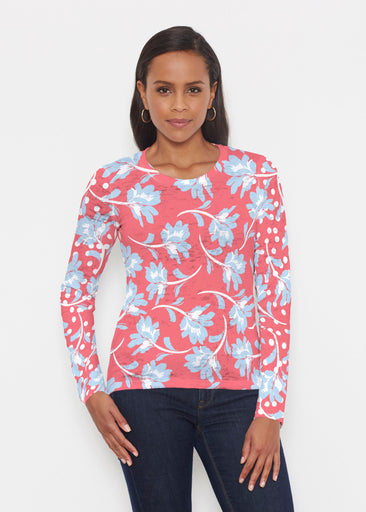 Floral Dot Fourth (8006) ~ Signature Long Sleeve Crew Shirt