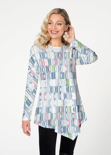 Around We Go (8012) ~ Asymmetrical French Terry Tunic