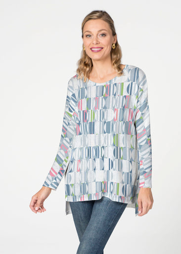 Around We Go (8012) ~ Slouchy Butterknit Top