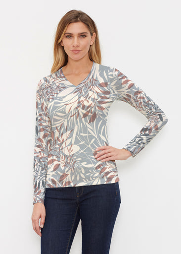 Fall Foliage (8013) ~ Butterknit Long Sleeve V-Neck Top
