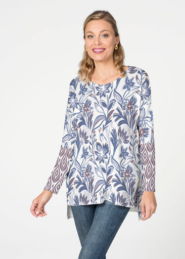 Floral Buds (8015) ~ Slouchy Butterknit Top