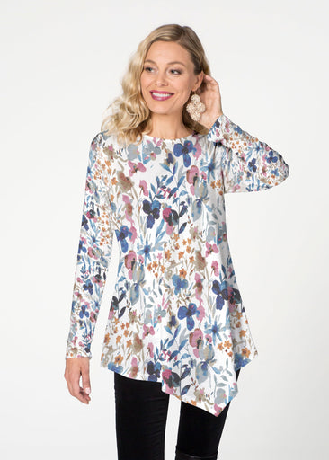 Rossa (8016) ~ Asymmetrical French Terry Tunic