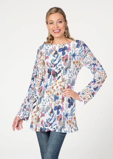 Rossa (8016) ~ Banded Boatneck Tunic