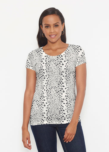 Leopard Rose (8018) ~ Short Sleeve Scoop Shirt
