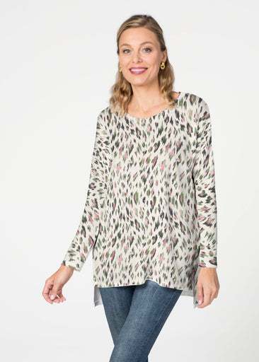 Leopard Bouquet (8019) ~ Slouchy Butterknit Top