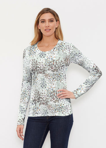 Painted Dots (8020) ~ Thermal Long Sleeve Crew Shirt