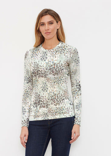 Painted Dots (8020) ~ Butterknit Long Sleeve Crew Top
