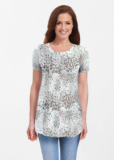 Painted Dots (8020) ~ Short Sleeve Butterknit tunic