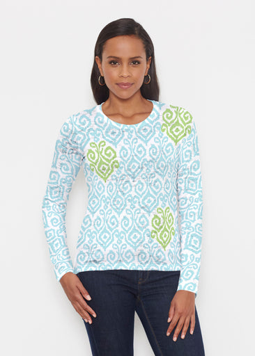Crayola Aqua- Lime (8029) ~ Signature Long Sleeve Crew Shirt