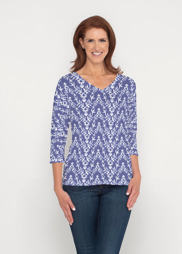 Budding Antlers (8030) ~ Signature 3/4 Sleeve V-Neck Top