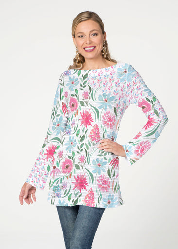 Hello Dolly (8038) ~ Banded Boatneck Tunic