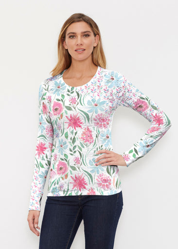Hello Dolly (8038) ~ Thermal Long Sleeve Crew Shirt