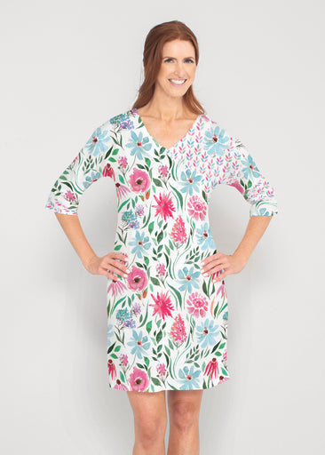 Hello Dolly (8038) ~ Lucy 3/4 Sleeve V-Neck Dress