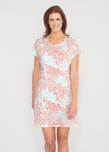 Annabelle (8040) ~ French Terry Short Sleeve Crew Dress