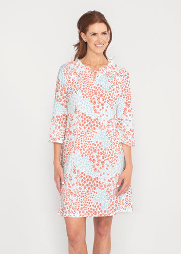 Annabelle (8040) ~ Gathered Neck Bell Sleeve Dress