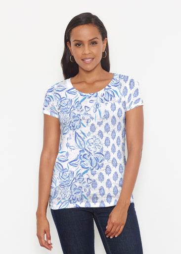 Flora (8041) ~ Short Sleeve Scoop Shirt