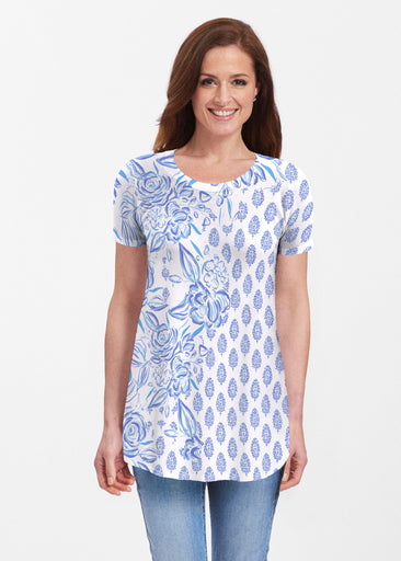 Flora (8041) ~ Short Sleeve Butterknit tunic