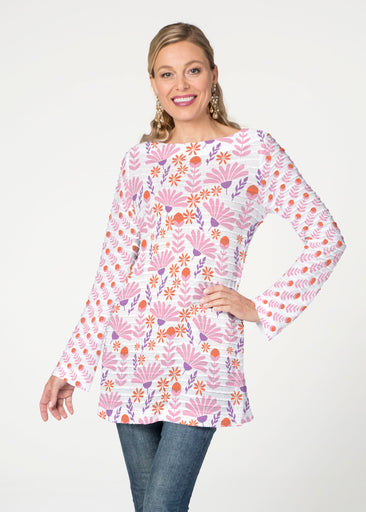 Fanfare (8042) ~ Banded Boatneck Tunic