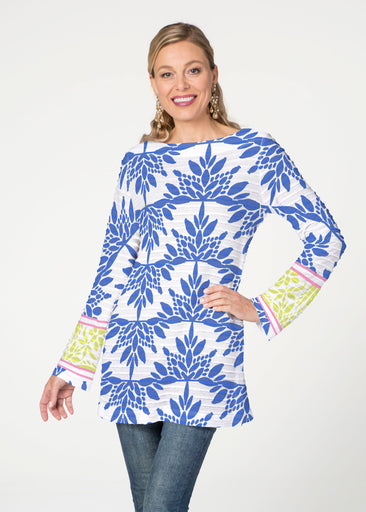 Eccentric (8043) ~ Banded Boatneck Tunic