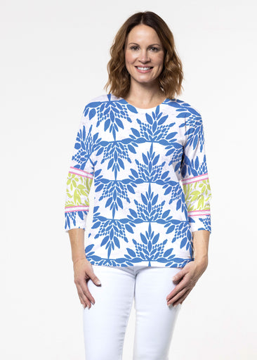 Eccentric (8043) ~ Signature 3/4 Sleeve Crew Neck Top