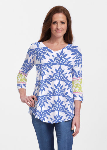 Eccentric (8043) ~ V-neck Flowy Tunic