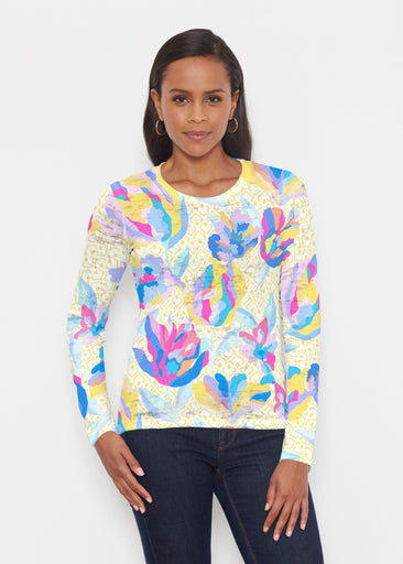 Floral Spades (8048) ~ Signature Long Sleeve Crew Shirt