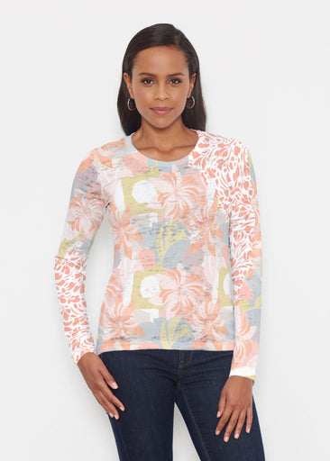 Garden Collage (8049) ~ Signature Long Sleeve Crew Shirt