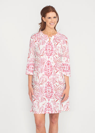 Scarlett (8052) ~ Gathered Neck Bell Sleeve Dress