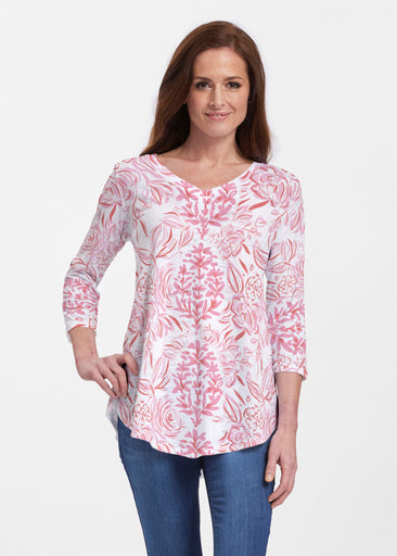 Scarlett (8052) ~ V-neck Flowy Tunic