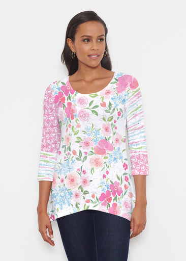 Rosie Dots (8053) ~ Katherine Hi-Lo Thermal Tunic