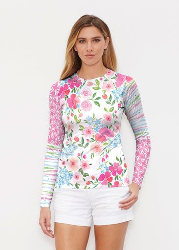 Rosie Dots (8053) ~ Long Sleeve Rash Guard