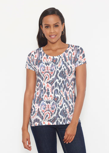 Boho Paisley (8054) ~ Short Sleeve Scoop Shirt